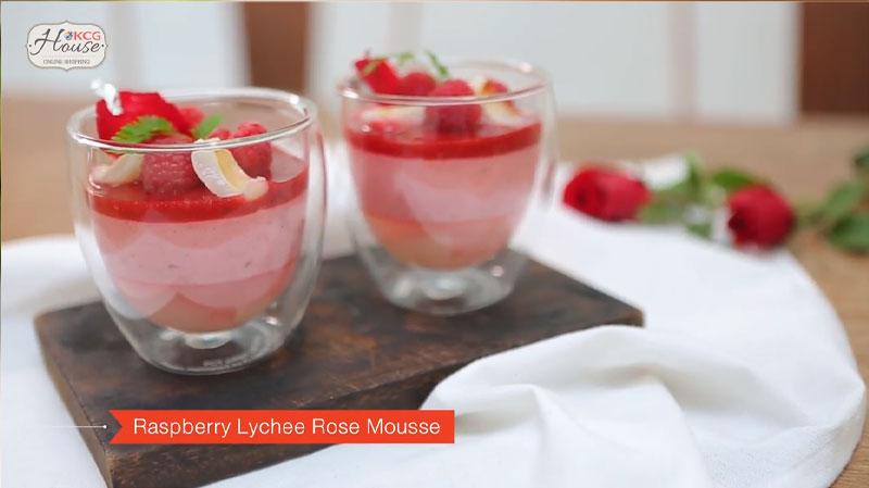 Oh My Dish By KCG Ep 9 Raspberry Lychee Rose Mousse