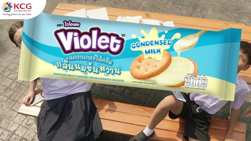 Violet แครกเกอร์ อร่อยน้ำตาเล็ด
