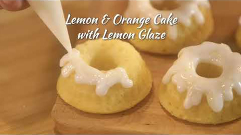 EP 32 : Lemon & Orange Butter Cake with Lemon Glaze By Chef Ploy