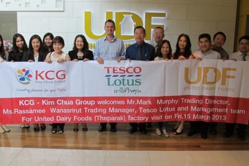 Tesco Lotus visit United Dairy Foods (Theparak)