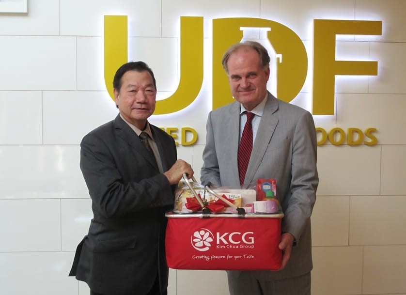 Germany’s Minister, Deputy Head of Mission and Permanent Observer to ESCAP visits United Dairy Foods Factory (Theparak)